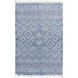 Chaska 36 X 24 inch Blue and Blue Area Rug, Cotton