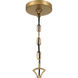 Miller 6 Light 28.25 inch Legacy Brass and Sand Coal Chandelier Ceiling Light