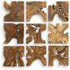 Talia Indoor-Outdoor Wood Wall Decor, Set of 9