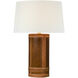 Marie Flanigan Lignum 28 inch 15 watt Dark Oak and Dark Rattan Table Lamp Portable Light, Medium