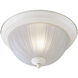 Energy Star 1 Light 11 inch Textured White Flush Mount Ceiling Light