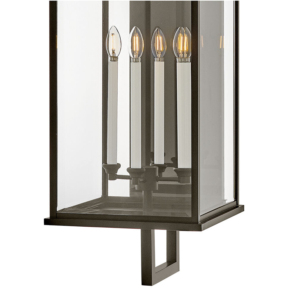 Estate Series Weymouth 4 Light 45.5 inch Oil Rubbed Bronze Outdoor Wall Mount