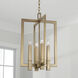 Blake 4 Light 14 inch Aged Brass Foyer Ceiling Light