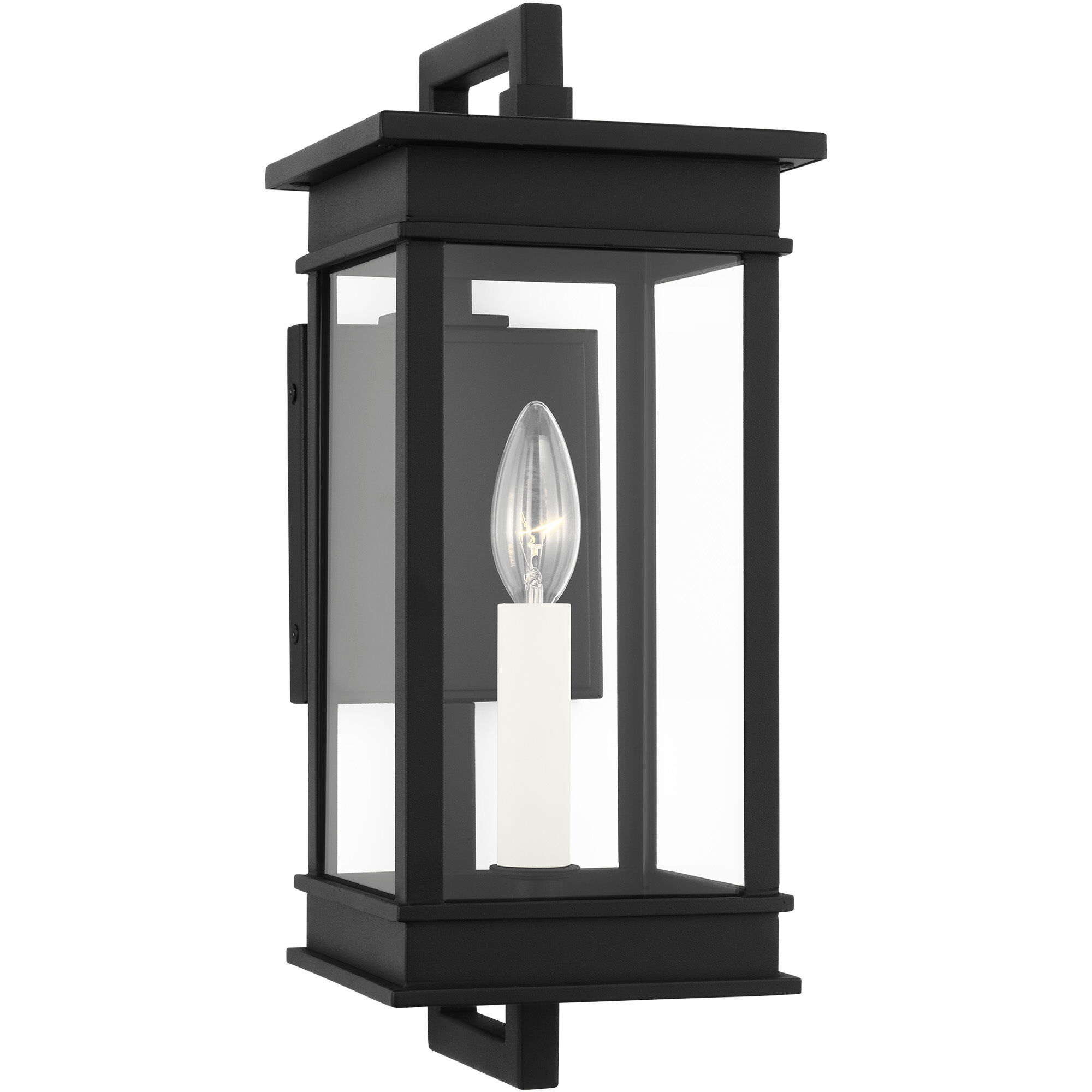 C&M by Chapman & Myers Cupertino 1 Light 15 inch Textured Black Outdoor Wall Lantern