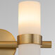 Sojourn 2 Light 15.25 inch Brushed Brass Vanity Light Wall Light