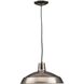 Metal Shade 1 Light Venetian Bronze Pendant Ceiling Light in Standard