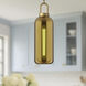Alora Mood Soji 1 Light 6 inch Aged Gold Pendant Ceiling Light in Copper Glass