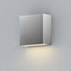 Cubed LED 5.5 inch Satin Aluminum Outdoor Wall Sconce