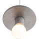 Radiance Collection 1 Light 8 inch Concrete Pendant Ceiling Light