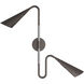 Amerson 5 inch 60 watt English Bronze Swing Arm Sconce Wall Light