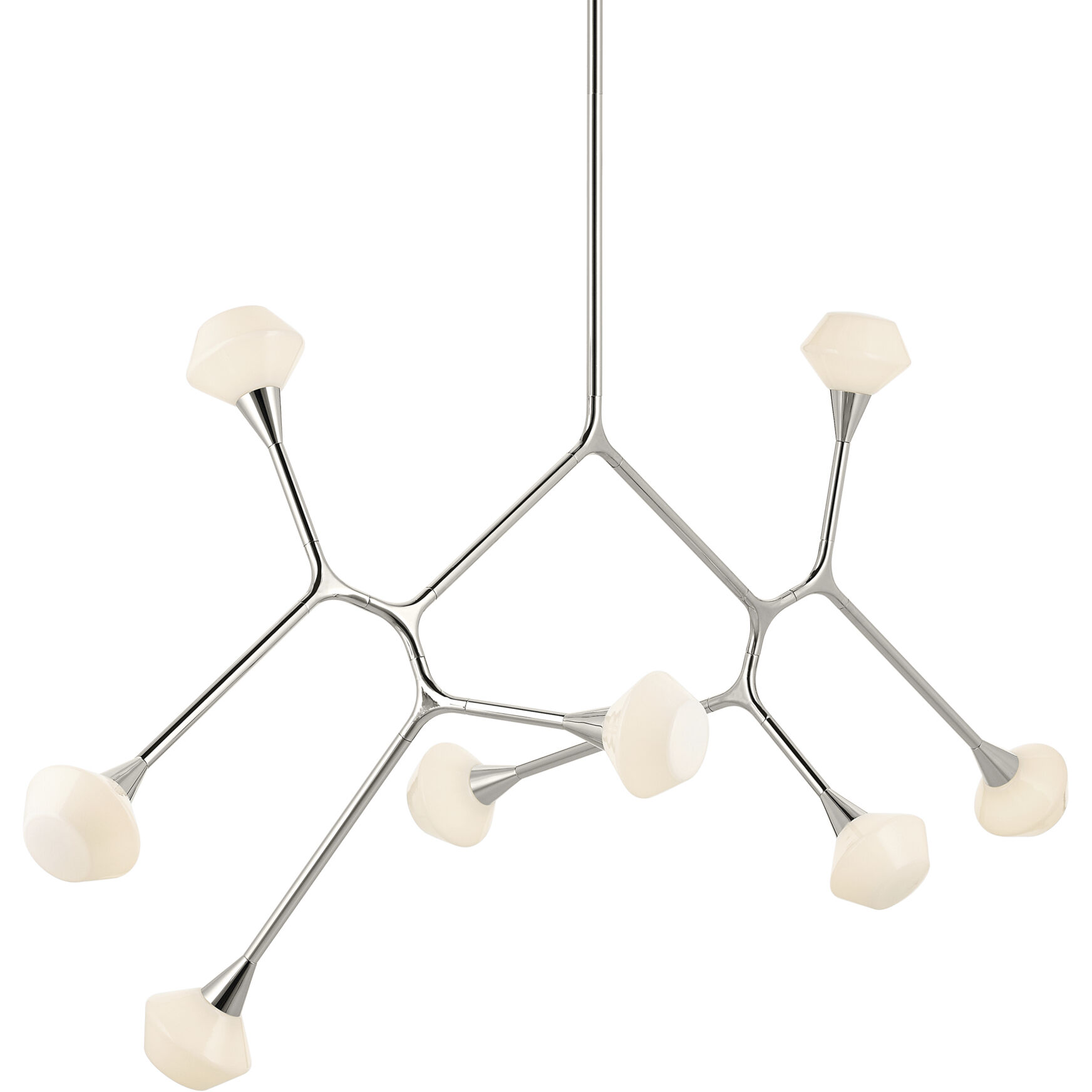 Cassius 8 Light 32 inch Polished Nickel Chandelier Ceiling Light, Convertible