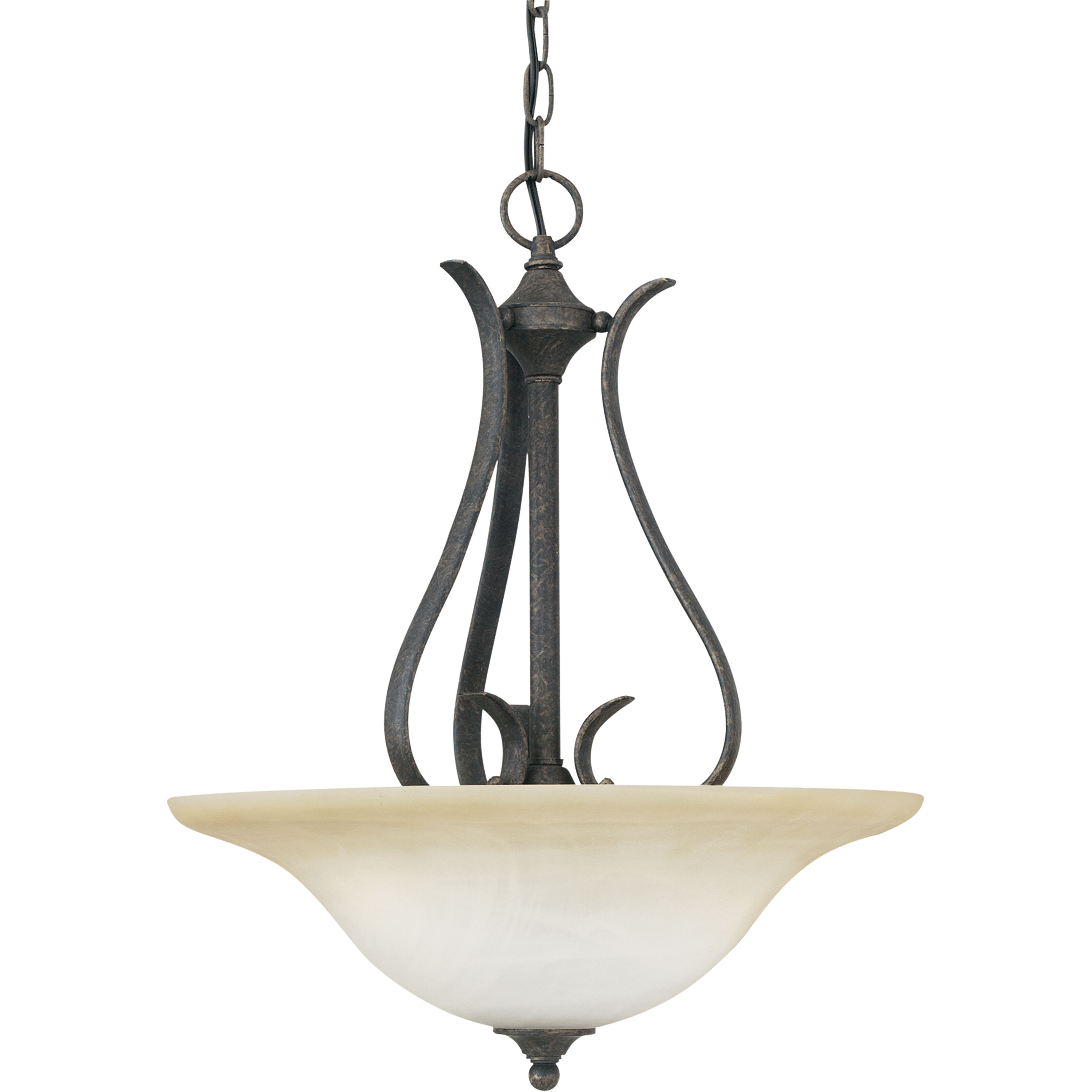 Prestige 3 Light 18 inch Sable Bronze Pendant Ceiling Light