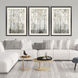 Blue Birch Serenade Gray and Green and Neutral and White Framed Art