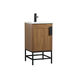Eugene 19 X 18 X 33.5 inch Walnut Brown Vanity Sink Set