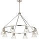 Gianna 40 inch Brushed Nickel Chandelier Ceiling Light