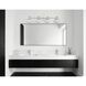 Tremolo 4 Light 42 inch Brushed Nickel and Polished Nickel Vanity Light Wall Light
