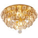 Canada 6 Light 24 inch Brass Semi Flush Mount Ceiling Light