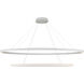 Ovale LED 28.25 inch White Chandelier Ceiling Light