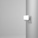 Abete 5 Light 29.13 inch Chrome Vanity Light Wall Light, White Glass