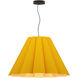 Lora 31.5 inch Yellow Pendant Ceiling Light in Yellow/Ash, 32 in, WEP Collection