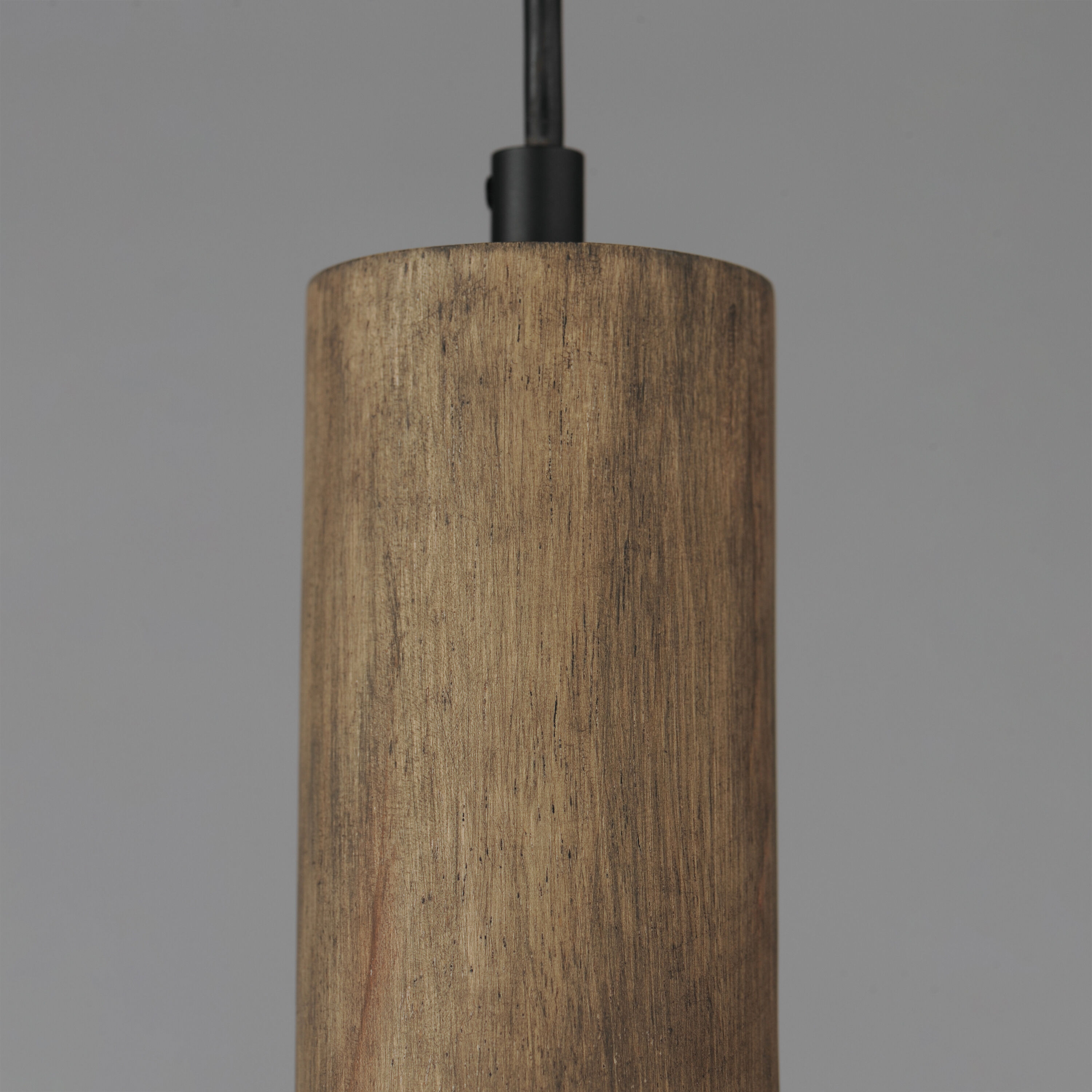 Scout LED 7 inch Weathered Wood / Tan Leather Single Pendant Ceiling Light