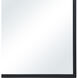 Waren 40 X 20 inch Matte Black Wall Mirror