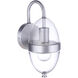 Sivo Outdoor Wall Mount in Satin Aluminum, Small