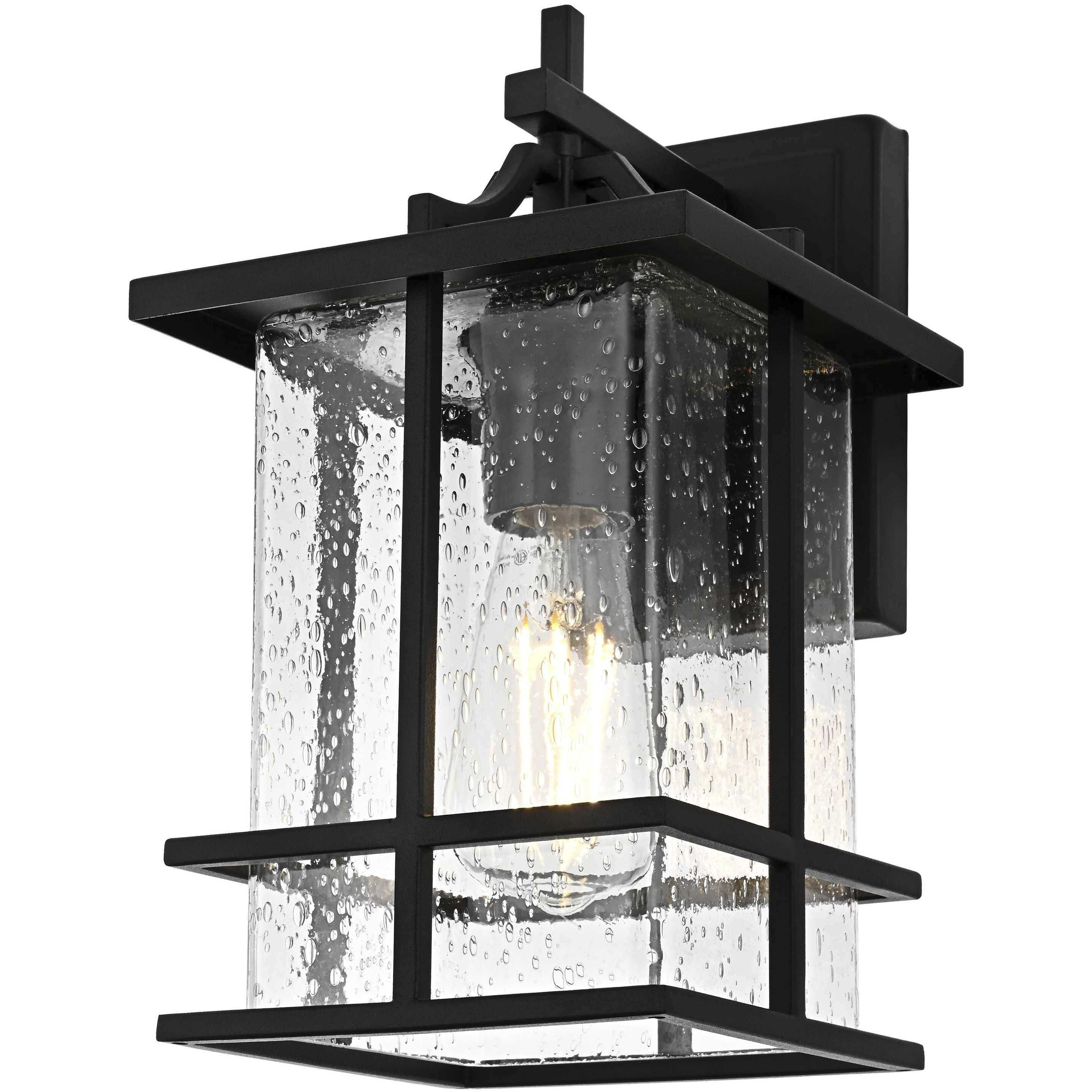 Miller 1 Light 12 inch Black Outdoor Wall Sconce