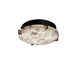 Alabaster Rocks 2 Light 12.5 inch Dark Bronze Flush Mount Ceiling Light in Incandescent