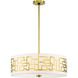 Alecia's Necklace 4 Light 24 inch Honey Gold Pendant Ceiling Light