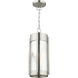 Sheridan 2 Light 8 inch Brushed Nickel Outdoor Pendant Lantern