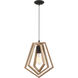 Gem 1 Light 9.75 inch Espresso Pendant Ceiling Light