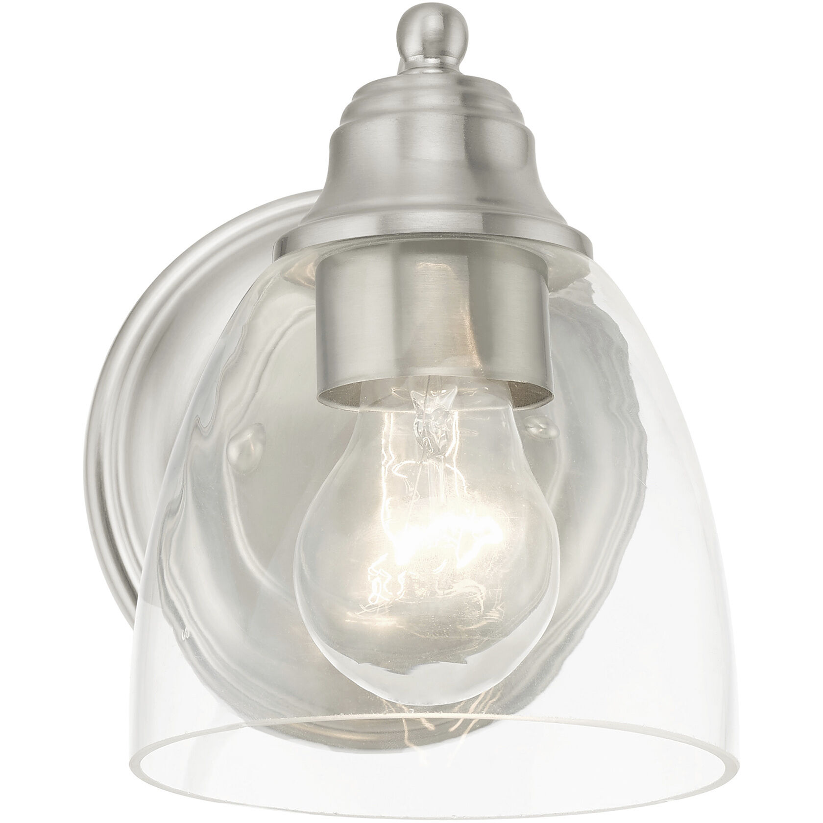 Montgomery 1 Light 5 inch Brushed Nickel Vanity Sconce Wall Light