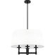 Briargrove Matte Black Chandelier Ceiling Light