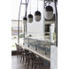 Capsule 3 Light 12.25 inch Matte Black and Textured Gold Outdoor Pendant, Brian Patrick Flynn