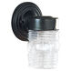 Outdoor Wall 1 Light 7.5 inch Black Outdoor Wall Lantern, Medium