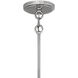Clarke 4 Light 24.5 inch Polished Nickel with Matte White Indoor Chandelier Ceiling Light