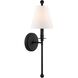 Riverdale Bath Sconce Wall Light in Black Forged