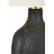Kelly Wearstler Beton 28.25 inch 15 watt Stained Black Metallic Table Lamp Portable Light, Medium