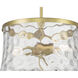 Clarvyn 2 Light 12 inch Vintage Brass Semi-Flush Mount Ceiling Light