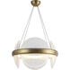Taurus LED 22.13 inch Vintage Brass Chandelier Ceiling Light