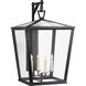 Chapman & Myers DarlanaO 4 Light 28.25 inch Bronze Outdoor Wall Lantern, Large