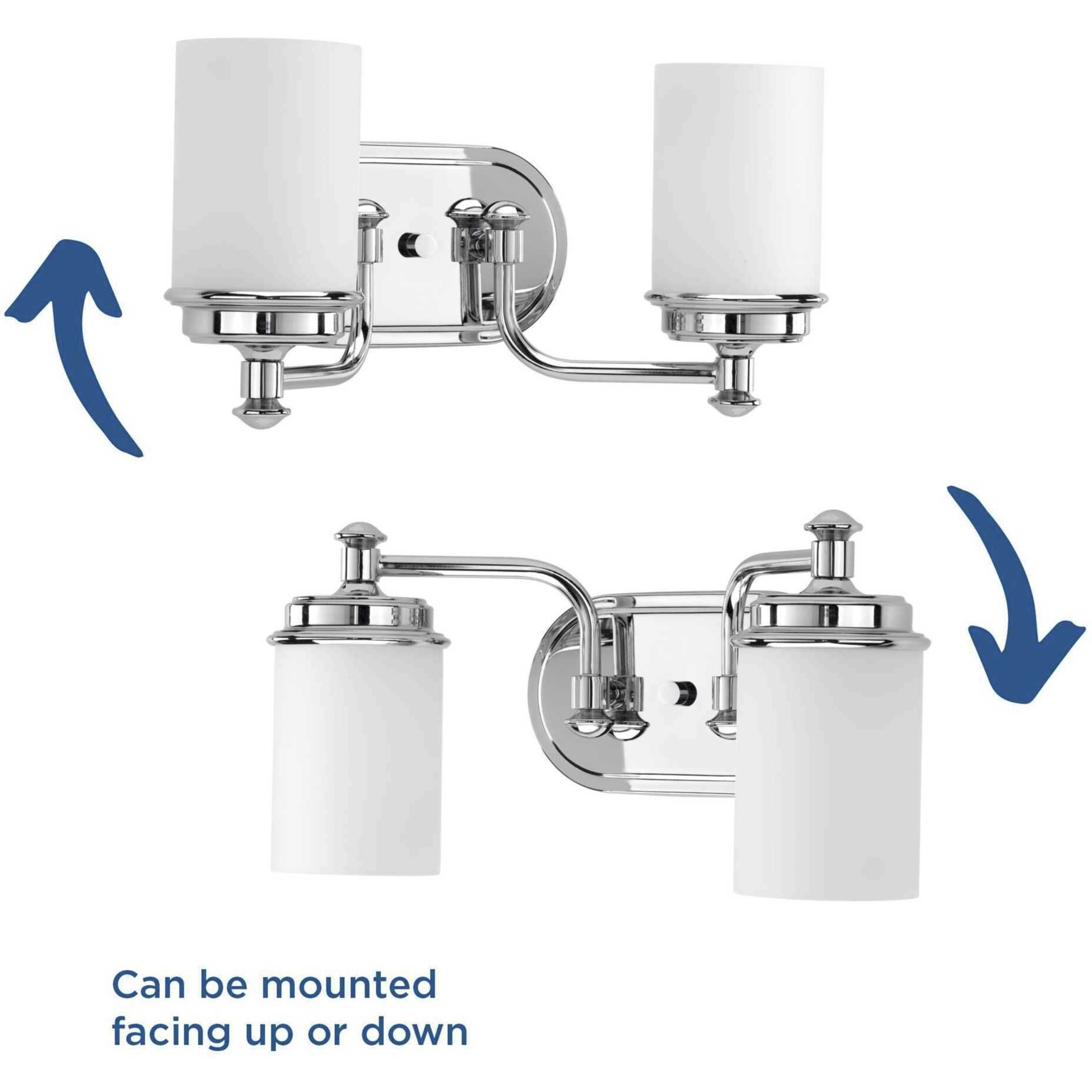 Folsham 2 Light 16 inch Polished Chrome Bath Vanity Wall Light, Design Series