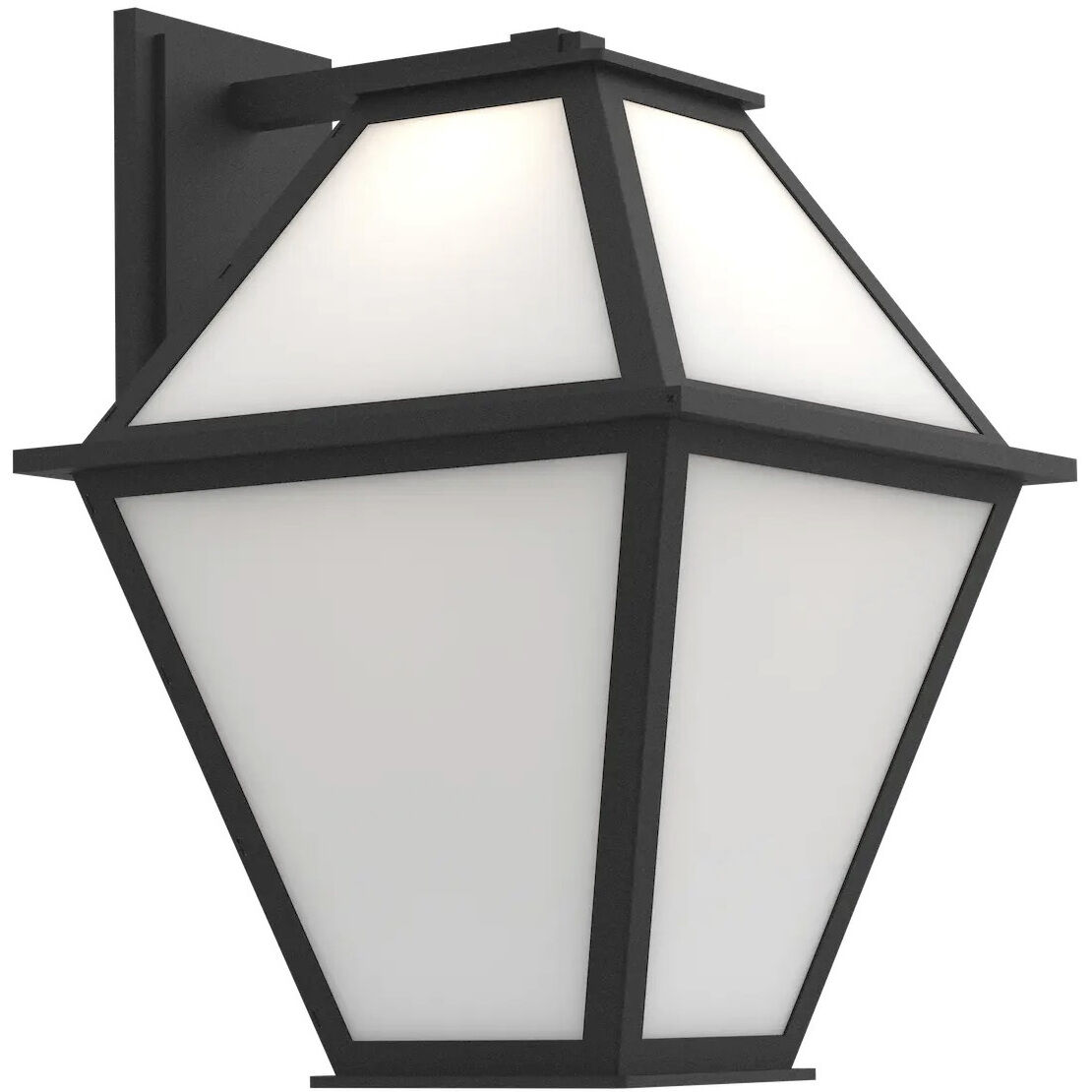 Terrace LED 24 inch Textured Black Outdoor Sconce, Lantern