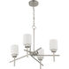 Cadence 4 Light 24.75 inch Satin Nickel Chandelier Ceiling Light