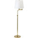 Townhouse 50 inch 100 watt Raw Brass Floor Lamp Portable Light