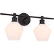 Rochester 2 Light 19.1 inch Black Wall sconce Wall Light