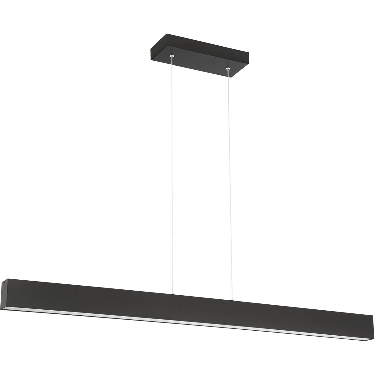 Form Dual LED 2 inch Matte Black Pendant Ceiling Light