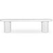 Eris White Outdoor Dining Bench