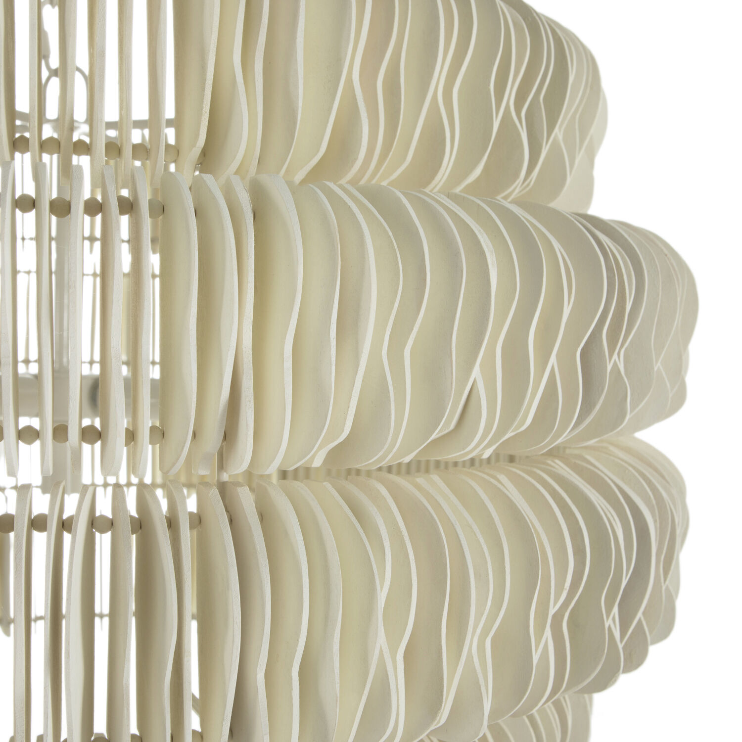 Serena 5 Light 38.25 inch Winter White Chandelier Ceiling Light